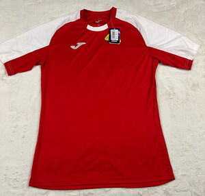Joma Soccer Jersey Mens Small Red White Short Sleeve Training Shirt NWT Athletic